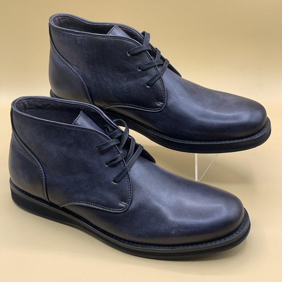 John Varvatos USA Chukka Boots Men\'s Distressed Black Leather - Size 10.5 main image 4